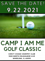 Save the Date 09.22.2021 Camp I Am Me Golf Classic