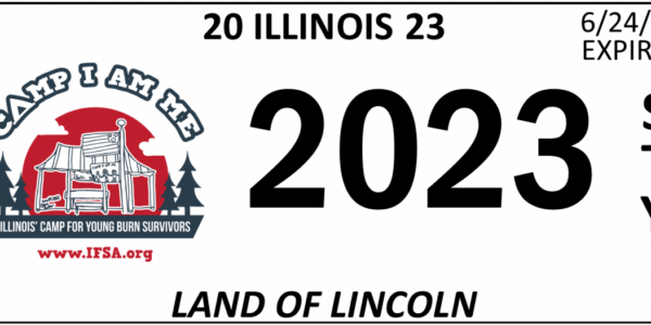 2023 Camp I Am Me Example License Plate