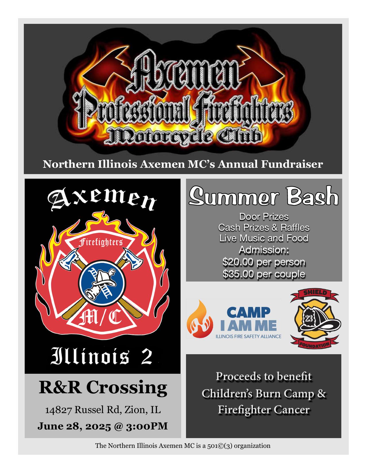 Northern Illinois Axemen MC’s Annual Summer Bash (Zion) – Fundraiser ...